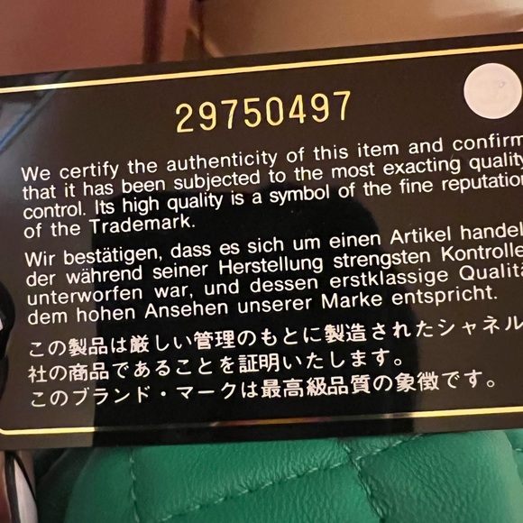 AUTHENTIC Chanel Hobo bag in vibrant Green - Picture 7 of 8